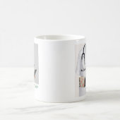最高の看護師ペアフォトギフト コーヒーマグカップ (中央)