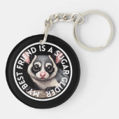 最高の砂糖滑空機 キーホルダー (裏面)