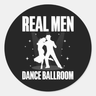 最高の社交ダンスデザイン男性へボーイズ社交ダンスD ラウンドシール