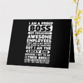 最高の社員たちを誇りに思う俺は最高のボスだよ カード (黄色い花)