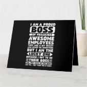 最高の社員たちを誇りに思う俺は最高のボスだ カード (正面)