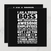 最高の社員たちを誇りに思う俺は最高のボスだ 招待状 (正面/裏面)