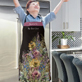 最高の祖母フローラフラワーエンジェル エプロン