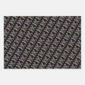 最高の祖母 – ピンクフローラ ラッピングペーパーシート (正面3)