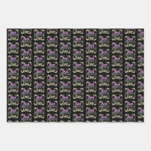 最高の祖母 – ピンクフローラ ラッピングペーパーシート (正面2)