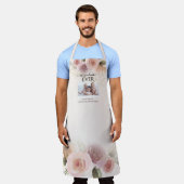 最高の祖母EVER水エレガント色フローラAp エプロン (着用した状態)