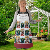 最高の祖母Ever Photo Collage White Script エプロン