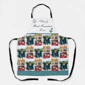 最高の祖母Ever Photo Collage White Script エプロン (正面)