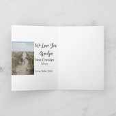 最高の祖父の写真ギフトクラシック カード (内部)