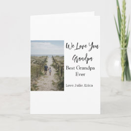 最高の祖父の写真ギフトクラシック カード
