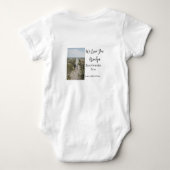 最高の祖父の写真ギフトクラシック ベビーボディスーツ (裏面)