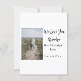 最高の祖父の写真ギフトクラシック ポストカード