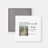 最高の祖父の写真ギフトクラシック マグネット (正面/裏面)