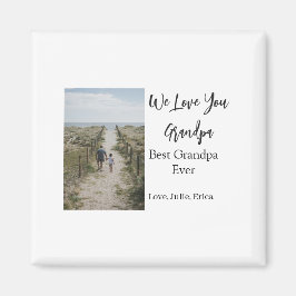 最高の祖父の写真ギフトクラシック マグネット