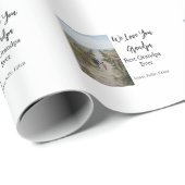 最高の祖父の写真ギフトクラシック ラッピングペーパー (ロールコーナー)