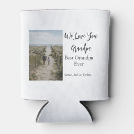 最高の祖父の写真ギフトクラシック 缶クーラー