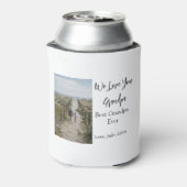 最高の祖父の写真ギフトクラシック 缶クーラー (缶裏面)