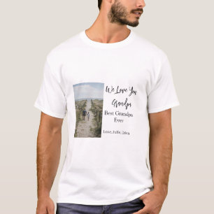 最高の祖父の写真ギフトクラシック Tシャツ