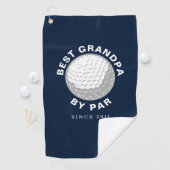 最高の祖父の日カスタム ゴルフタオル (インサイチュ)