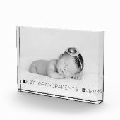 最高の祖父母の写真パーソナライズされたブロック フォトブロック (右)