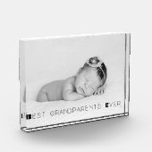 最高の祖父母の写真パーソナライズされたブロック フォトブロック (左)