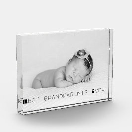 最高の祖父母の写真パーソナライズされたブロック フォトブロック
