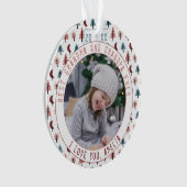 最高の祖父母の木Pastel Keepsake写真 オーナメント (正面)