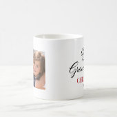 最高の祖父母クリスマス写真コーヒーマグ コーヒーマグカップ (中央)