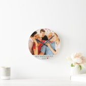 最高の祖父母グランドキッズキープサケ装飾用クッション ラウンド壁時計 (ホーム)