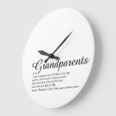 最高の祖父母定義スクリプト ラージ壁時計 (傾斜)