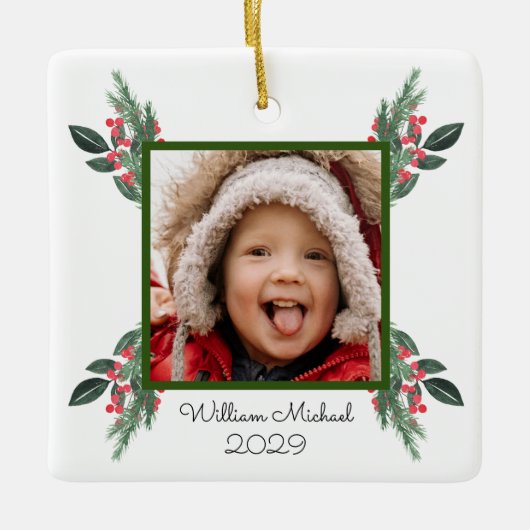 最高の祖父母 セラミックオーナメント (正面)