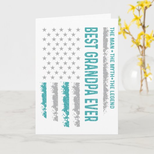 最高の祖父 カード (黄色い花)