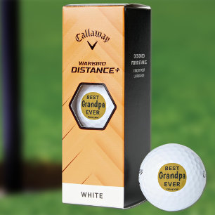 最高の祖父 ゴールドとブラック Callaway ゴルフボール