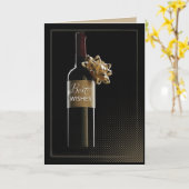 最高の祝いワ結婚インボトル カード (黄色い花)