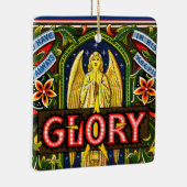 最高の神に栄光を…スクエア セラミックオーナメント (右)