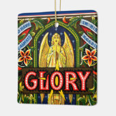 最高の神に栄光を…スクエア セラミックオーナメント (左)