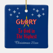 最高の神に栄光を…スクエア セラミックオーナメント (裏面)