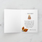 最高の秋誕生日 カード (内部)