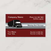 最高の移動・保管ビジネス・カード・テンプレート 名刺 (正面)