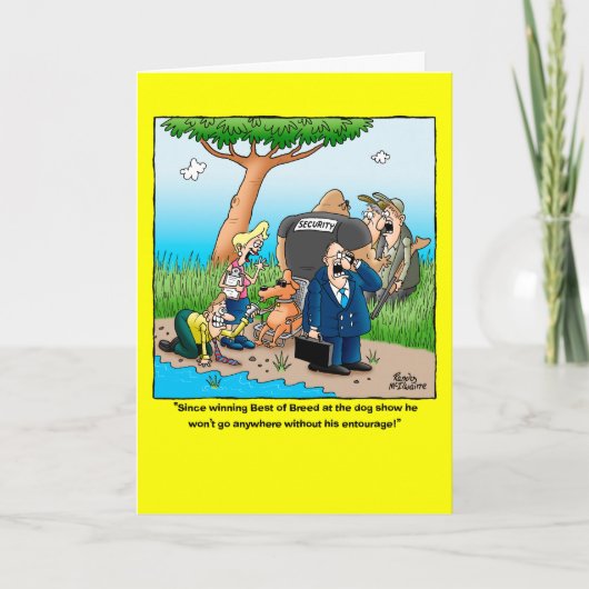 最高の種のおもしろい誕生日 カード (正面)