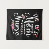 最高の種類の母が看護師を育てる タペストリー (正面(横))