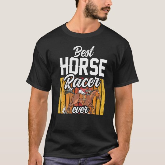 最高の競馬騎手　馬術　騎手　乗馬 Tシャツ (正面)
