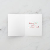 最高の紅茶のためのGalentine's/バレンタインデーカード サンキューカード (内部)