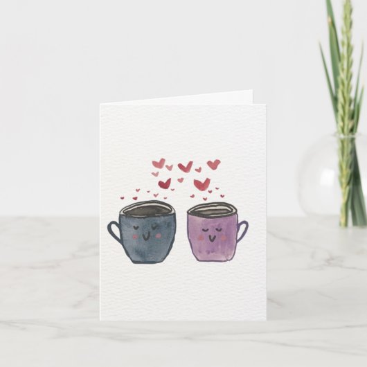最高の紅茶のためのGalentine's/バレンタインデーカード サンキューカード (正面)