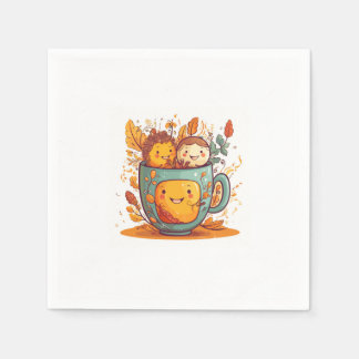 最高の紅茶,親友, かわいい, 紅茶のテーマ スタンダードカクテルナプキン