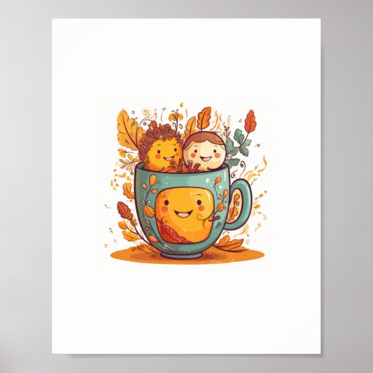 最高の紅茶,親友, かわいい, 紅茶のテーマ ポスター (正面)