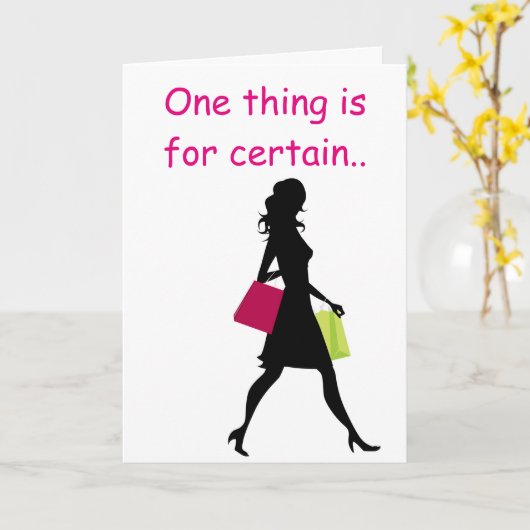 最高の素晴らしい40歳の買い物客–40歳の誕生日 カード (黄色い花)