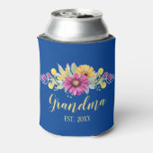 最高の素晴らしおばあちゃんエレガントフローラデイジー 缶クーラー (缶裏面)