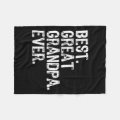 最高の素晴らしグランパエバーファミリーおもしろいクール フリースブランケット (正面(横))