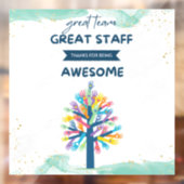 最高の素晴らしチーム素晴らしスタッフ ウィンドウサイン (シート2)